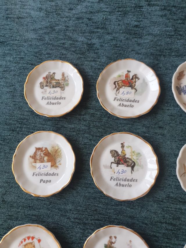 PLATOS CERAMICA REGALO FAMILIARES O POSA VASOS!!