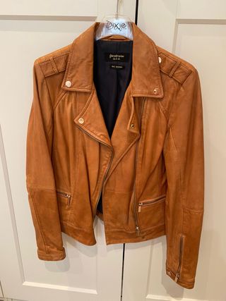 CHAQUETA MUJER PIEL STRADIVARIUS de segunda mano por 15 EUR en Moncofa en  WALLAPOP