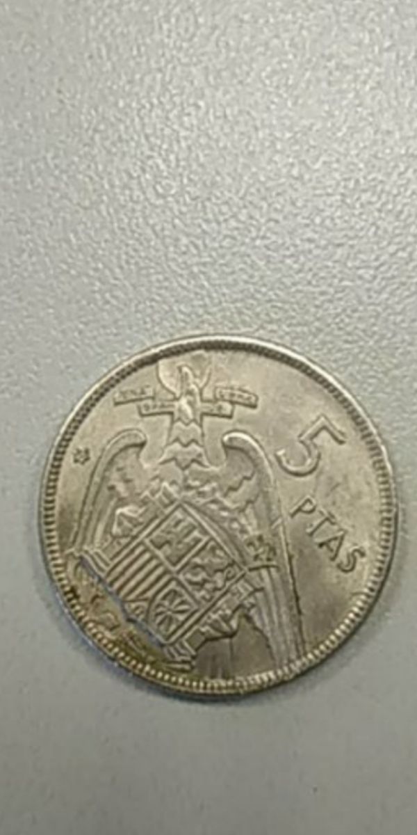 Moneda 5 pesetas 1957.