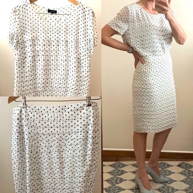  🦢 Conjunto blusa y falda invitada Antea