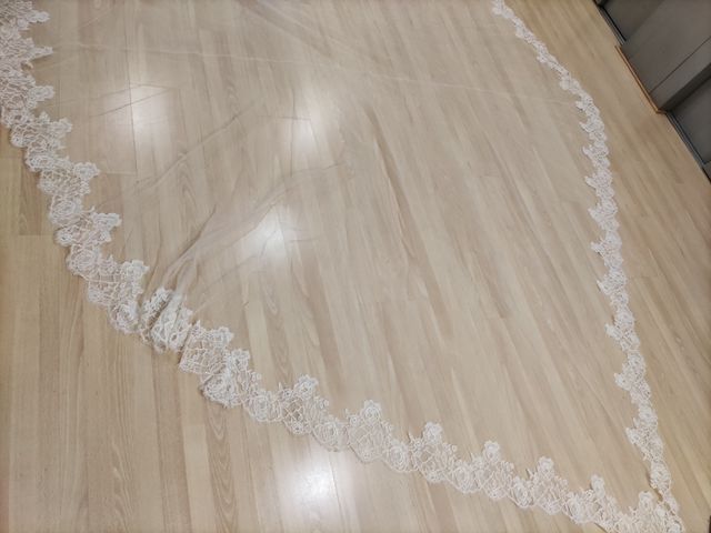 expectacular velo de novia de Manuel mota