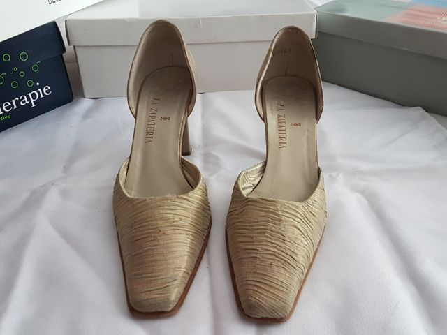 Zapatos ceremonia tela