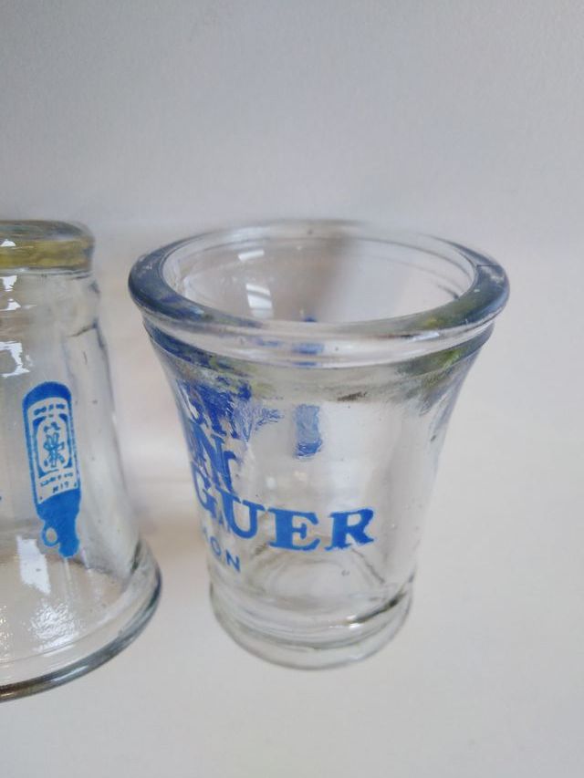 Lote 4 vasos chupito Gin Xoriguer Mahon