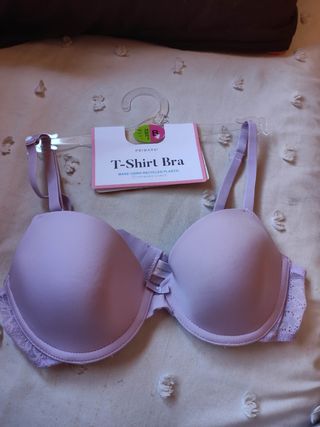Nuevo sujetador lila pastel de primark T.85 B de segunda mano por 3,5 EUR  en Terrassa en WALLAPOP