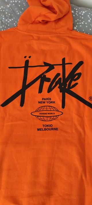 Sudadera Naranja Drake urban de segunda mano por 35 EUR en Matadepera en  WALLAPOP