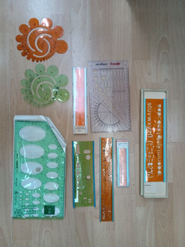 Lote plantillas Rotring standargraph diseño