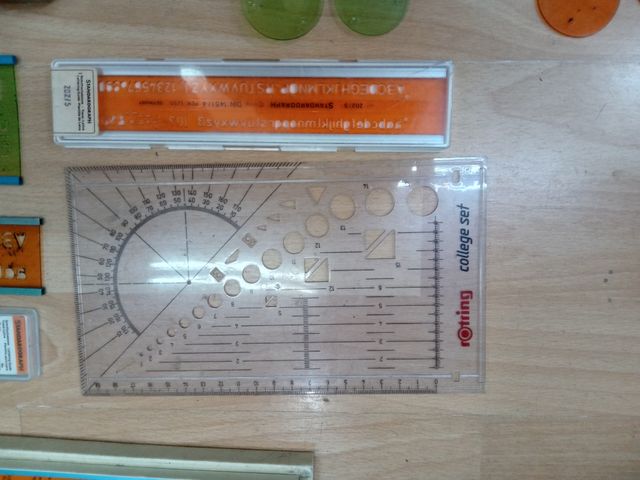 Lote plantillas Rotring standargraph diseño