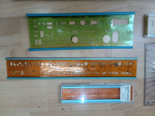 Lote plantillas Rotring standargraph diseño