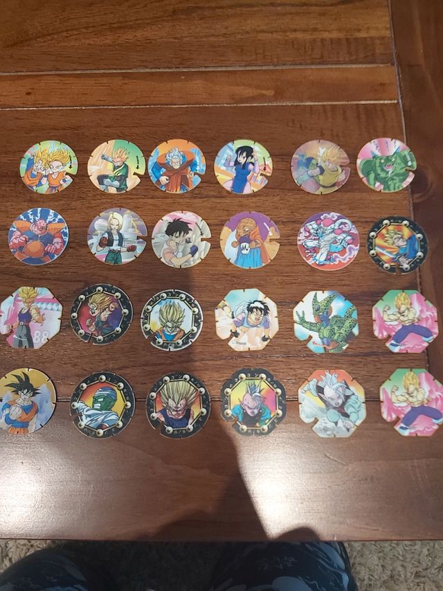 24 tazos dragon ball