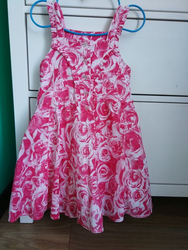 Vestido rosa de tirantes talla 3 años Jottum