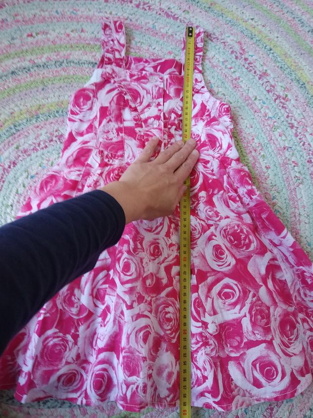 Vestido rosa de tirantes talla 3 años Jottum