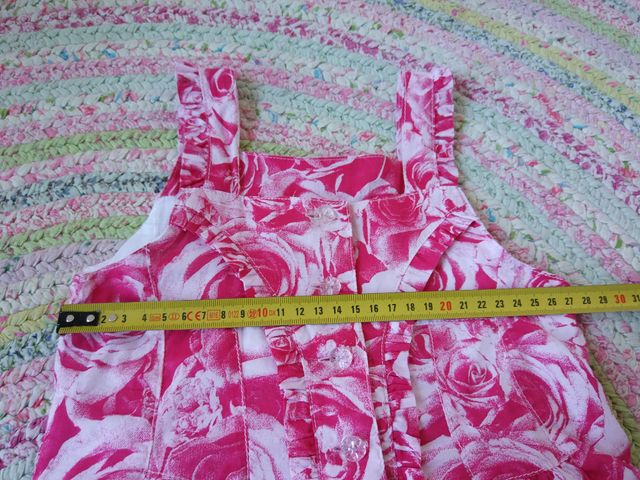 Vestido rosa de tirantes talla 3 años Jottum