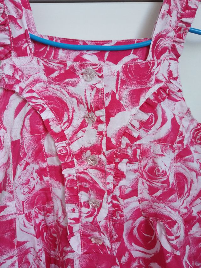 Vestido rosa de tirantes talla 3 años Jottum