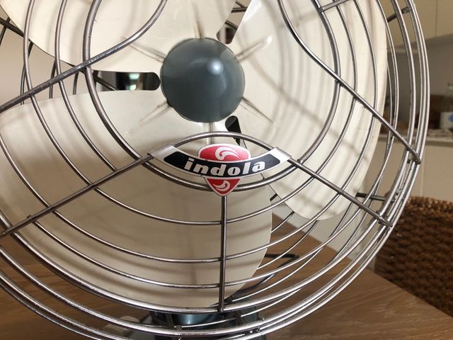 Ventilatore da tavolo Indola degli anni '70