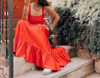 Compra Vestidos De Noche De Sirena De Color Rojo Anaranjado 2017 Elegante  Fuera Del Hombro Satén Fruncido Vestidos Largos De Baile Vestidos De Noche  Sin Espalda Sexy Vestido De Fiesta Fucsia Barato 