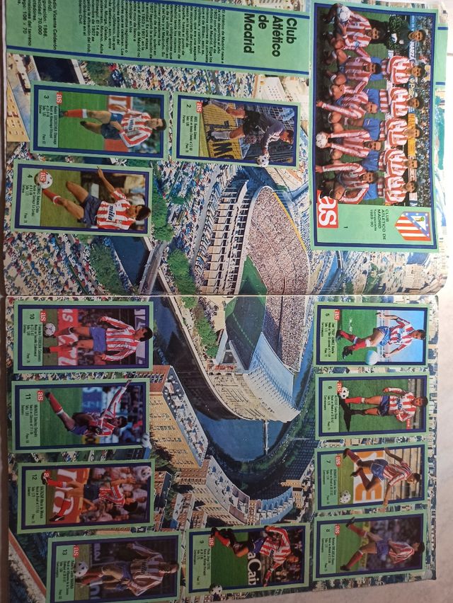 Album Fútbol completo cromos 89-90