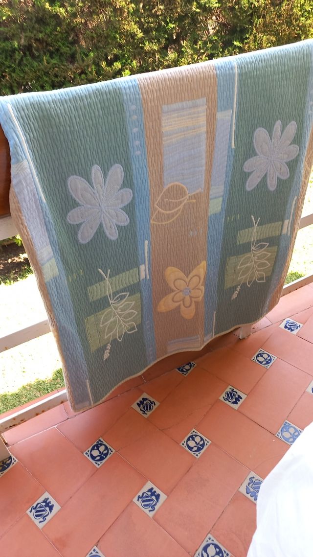 colcha reversible cama 90