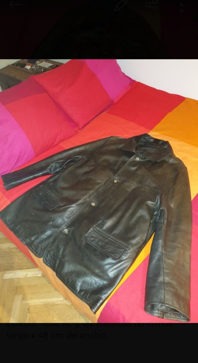 Chaqueta Redskins de cuero