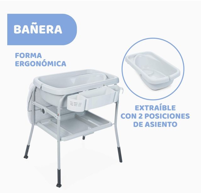 Bañera cambiador infantil Chicco Cuddle & Bubble
