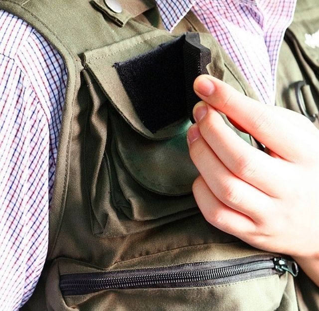 porta  moscas para chaleco