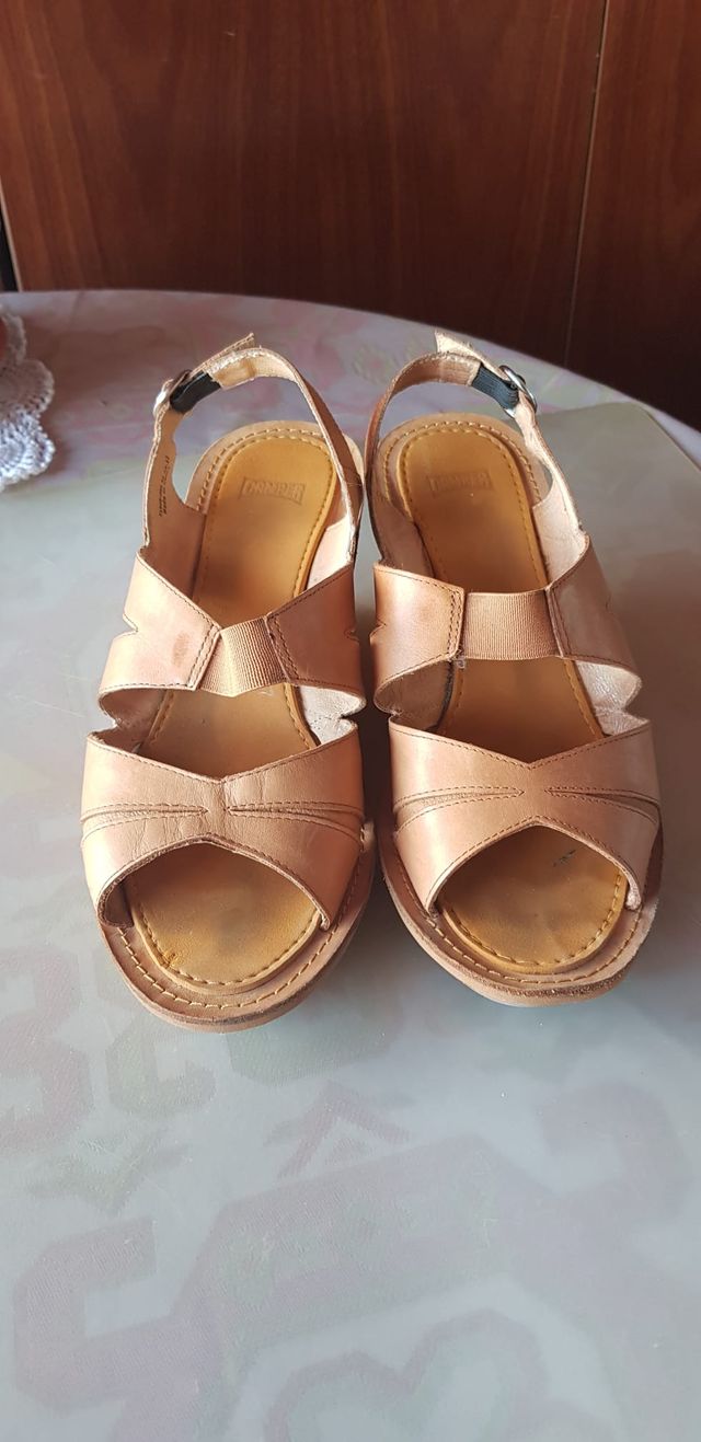 Cuñas CAMPER talla 38 color camel