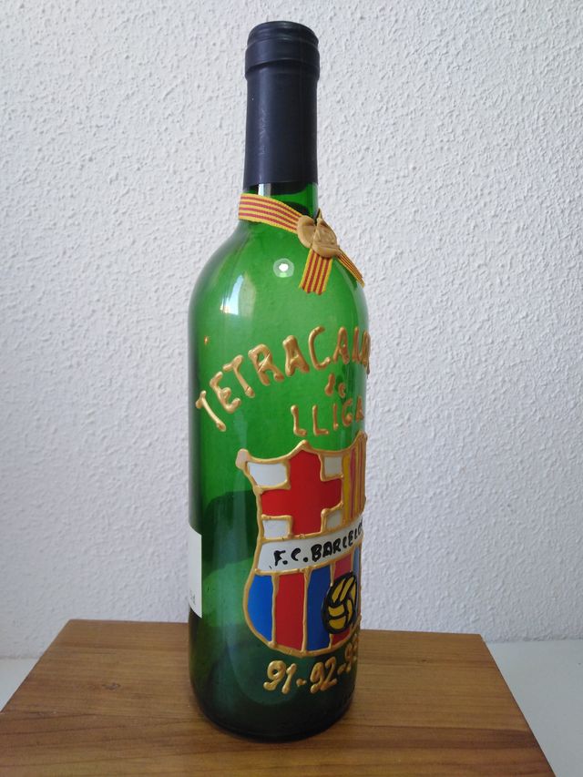 Botella FC Barcelona tetracampions de lliga