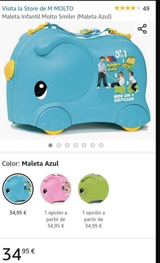 Maleta rosa molto elefante de segunda mano por 20 EUR en Valdemoro en  WALLAPOP