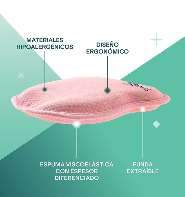 Almohada Babycare anti plagiocefalia