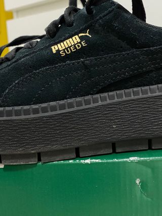Zapatillas Puma Suede Platform Cereza Mujer