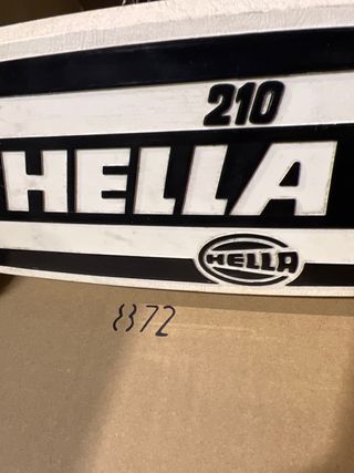 2 x Faro antiniebla HELLA amarillo tapa Jumbo 210