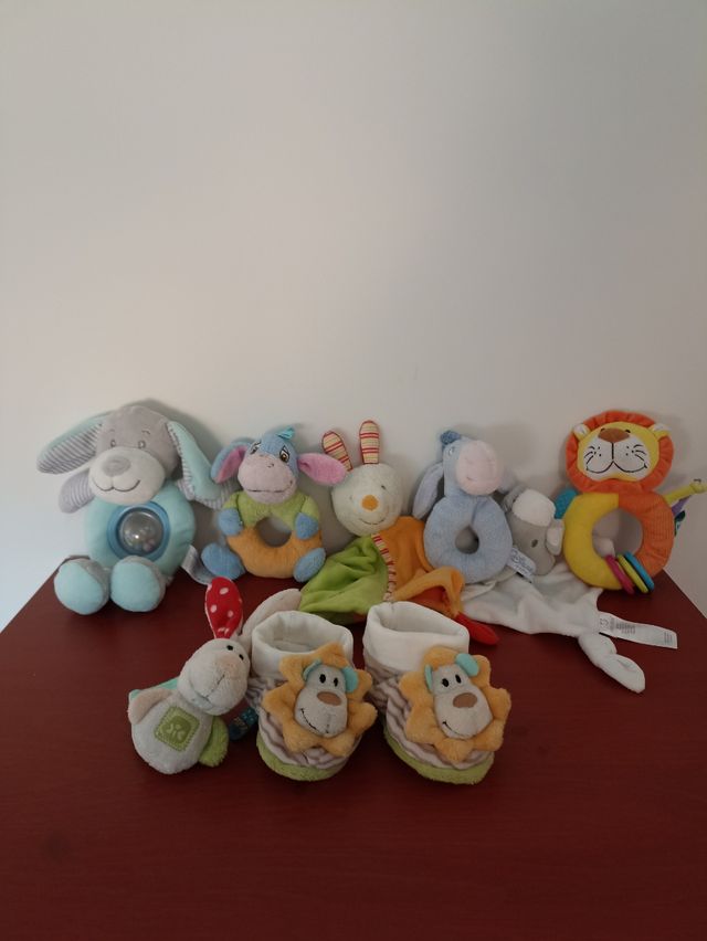 Sonajeros de peluche bebé