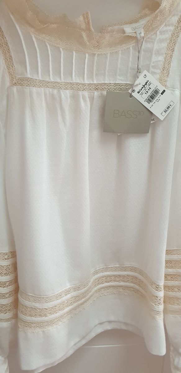 NUEVA!!!Blusa  camisa BASS10 niña talla 13/14