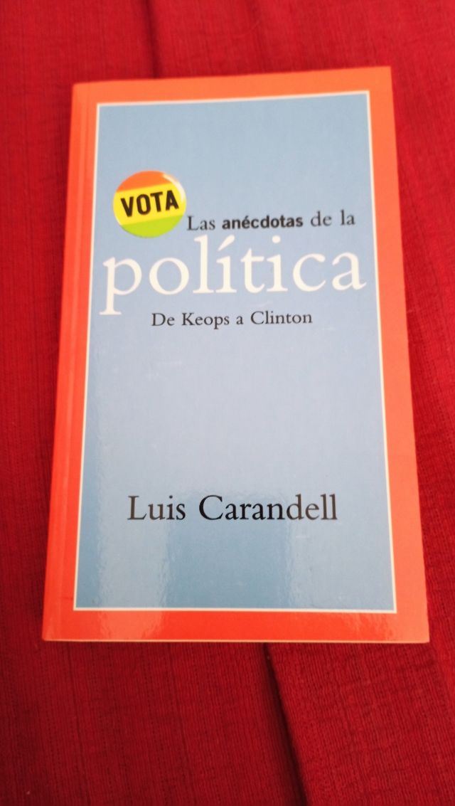 Libro: Las anécdotas de la política