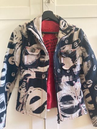 Chaqueta Vaquera Niña – Desigual con Abalorios de Segunda Mano - Ropasion