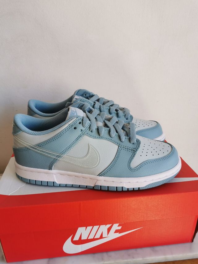 nike dunk low gs clear swoosh