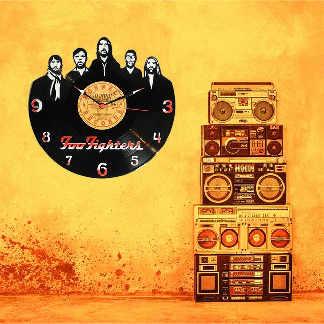 Reloj de Disco de Vinilo de Foo Fighters