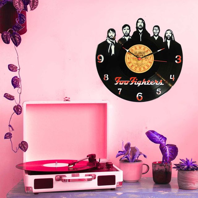 Reloj de Disco de Vinilo de Foo Fighters