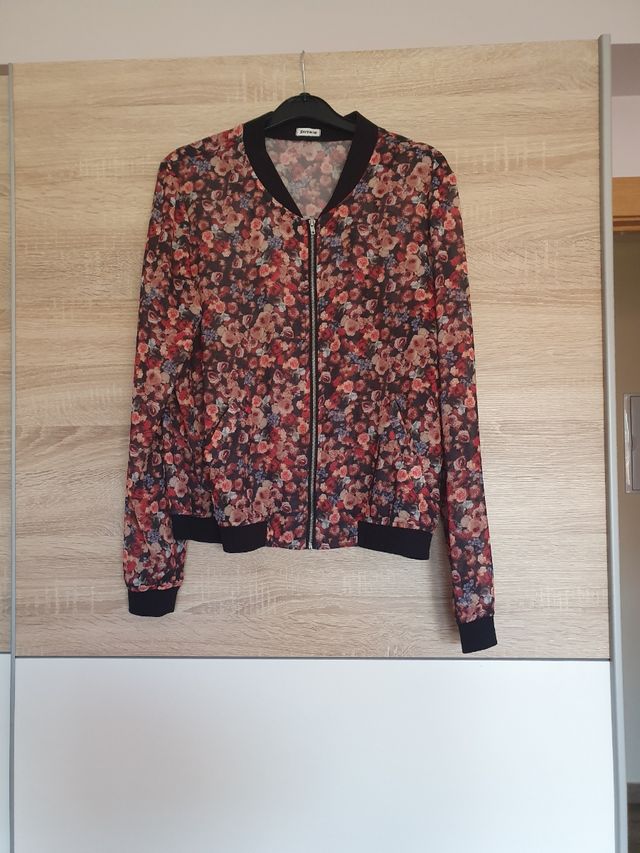 chaqueta flores fina primavera/verano