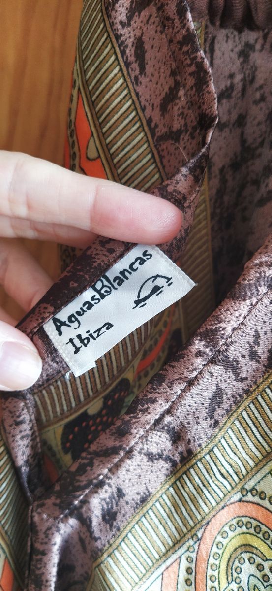 Vestido ibicenco de rayón, adlib a estrenar