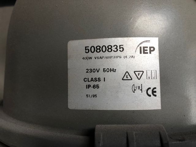 Focos techo nave industrial 