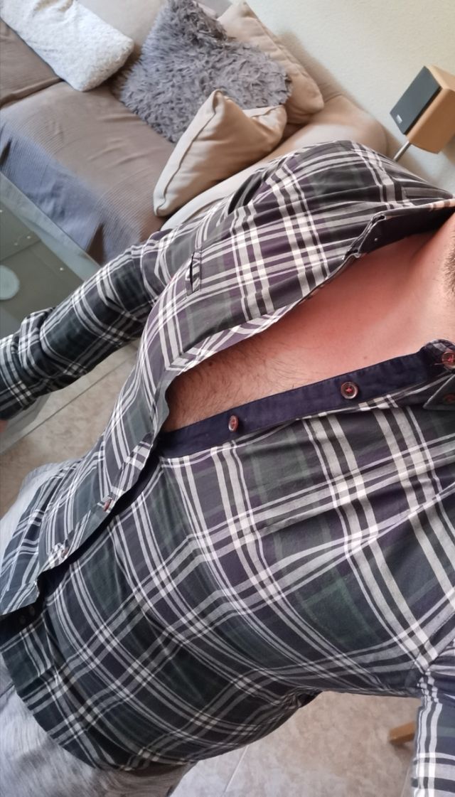 camisa en tartan verde talla S