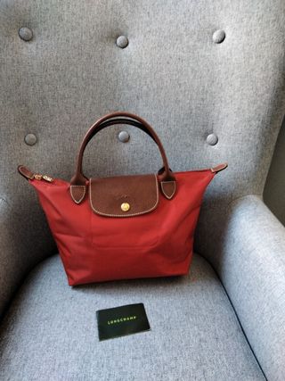 Longchamp le pliage original rojo talla S de segunda mano por 25 EUR en A  Coruña en WALLAPOP