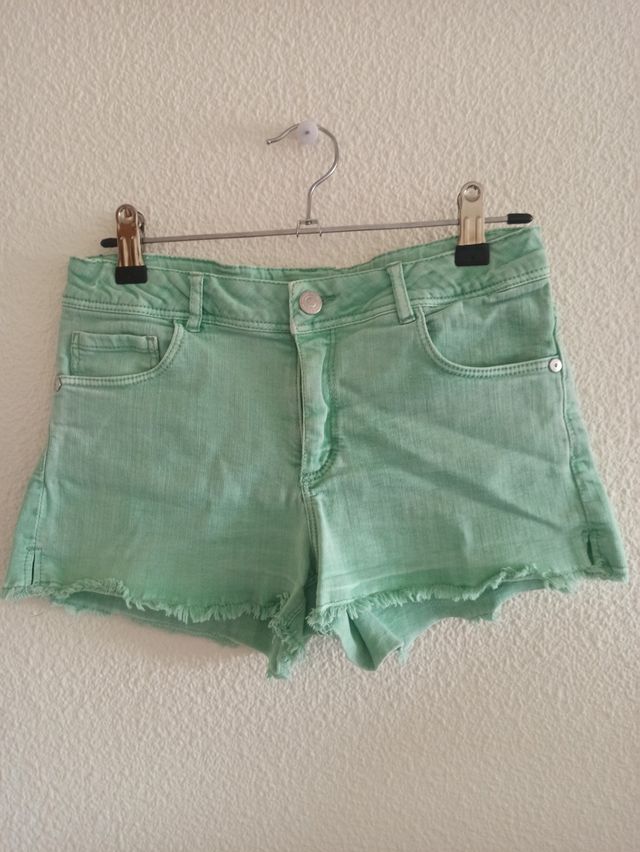 short vaquero niña 11/12 zara