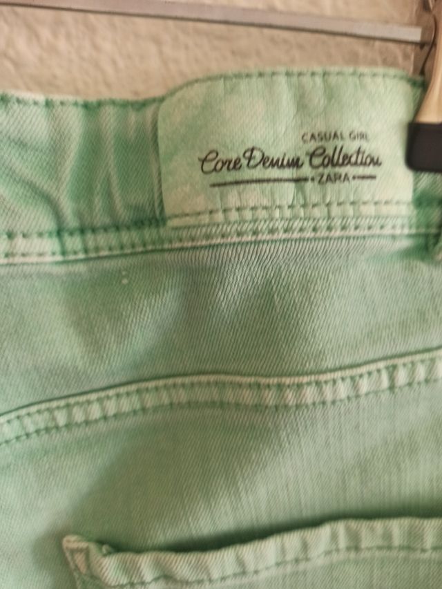 short vaquero niña 11/12 zara