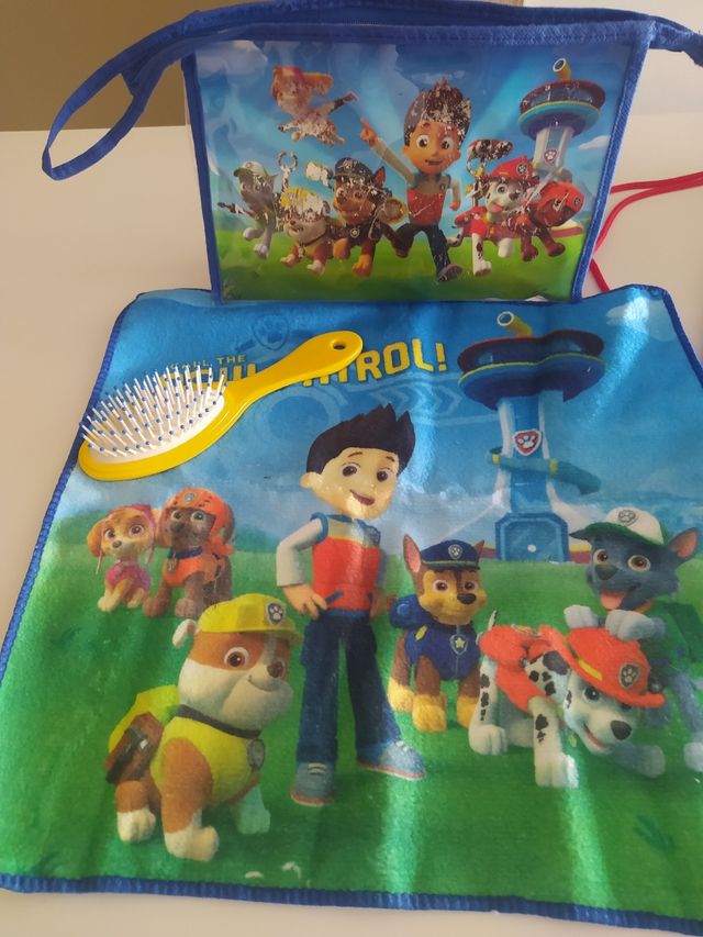 Bolsa saco mochila y neceser Patrulla Canina