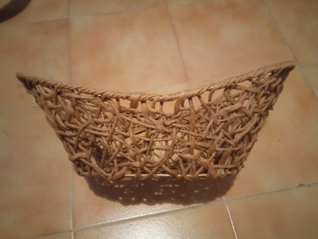 Cesta imitación mimbre