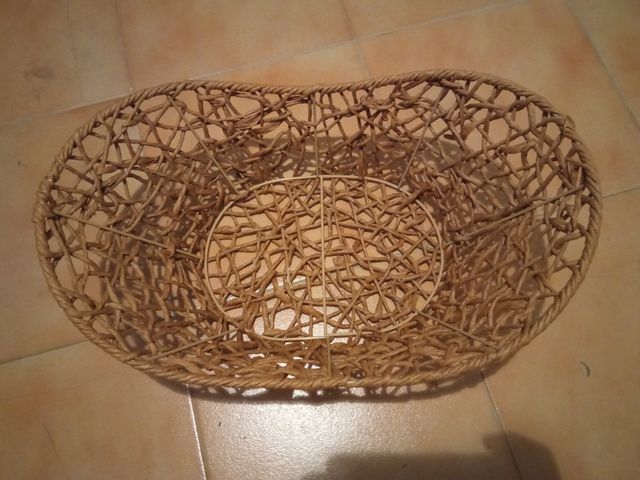Cesta imitación mimbre
