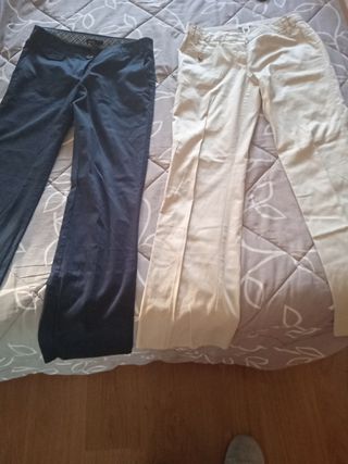 Pack pantalones mujer talla 36 de segunda mano por 7 EUR en Gijón en  WALLAPOP