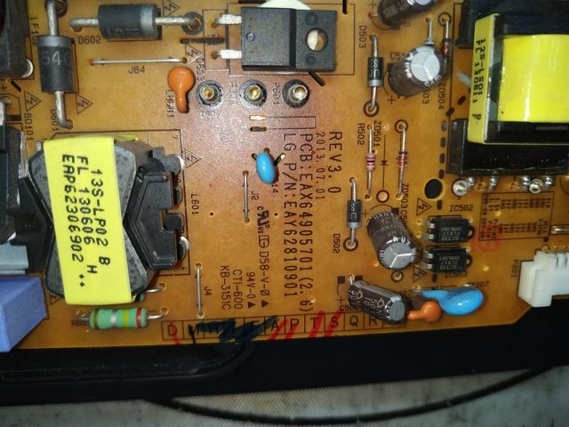 Placa fuente de alimentación tv LG 47LA660