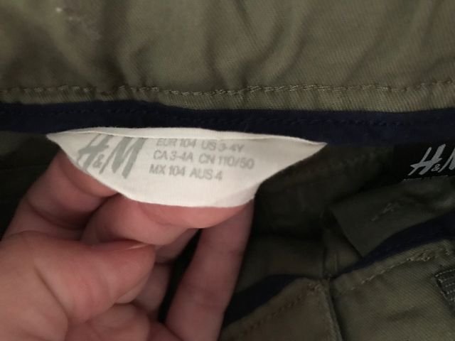 Bermudas niño verde talla 3-4